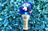 Globe Walking Staff Cane | Gold & Blue Crystal Ball Handle Royal Ceremonial Walking Stick – Decorative, Gentleman's Young Toddler Boy Staff