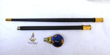 Globe Walking Staff Cane | Gold & Blue Crystal Ball Handle Royal Ceremonial Walking Stick – Decorative, Gentleman's Young Toddler Boy Staff