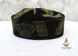 Quality Black Velvet Igbo Men Male Cap Isiagu Traditional Chieftaincy Hat