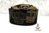 Quality Black Velvet Igbo Men Male Cap Isiagu Traditional Chieftaincy Hat