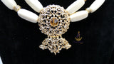 PrestigeApplause African Ivory White Beads Nigerian Traditional Men Women Couple Bridal Wedding Necklace Jewellery Set