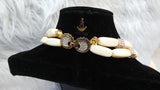 PrestigeApplause African Ivory White Beads Nigerian Traditional Men Women Couple Bridal Wedding Necklace Jewellery Set