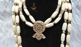 PrestigeApplause African Ivory White Beads Nigerian Traditional Men Women Couple Bridal Wedding Necklace Jewellery Set