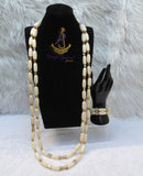 PrestigeApplause African Ivory White Beads Nigerian Traditional Men Women Couple Bridal Wedding Necklace Jewellery Set