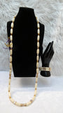 PrestigeApplause African Ivory White Beads Nigerian Traditional Men Women Couple Bridal Wedding Necklace Jewellery Set