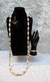 PrestigeApplause African Ivory White Beads Nigerian Traditional Men Women Couple Bridal Wedding Necklace Jewellery Set