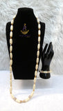 PrestigeApplause African Ivory White Beads Nigerian Traditional Men Women Couple Bridal Wedding Necklace Jewellery Set