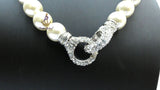 Pearls Cream Off-White Beautiful Bridal Wedding Crystal Party Necklace Jewellery