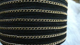 Black Gold-Tone Chain Traditional Cap, Red Tassel Delta Igbo Edo Groom Traditional Wedding Costume Cap