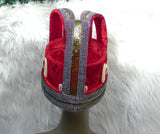 Extra Tall Royal Crown King Hat Red Ceremonial Headpiece | Men's Regalia | Cultural Delta Igbo Edo Groom Traditional Wedding Costume Cap
