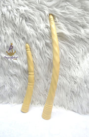 Chief Elephant Tusk Replica – African Traditional Igbo Nigerian Edo Delta Odu Hand-Held Nze/Ozo Staff