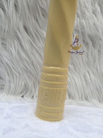Chief Elephant Tusk Replica – African Traditional Igbo Nigerian Edo Delta Odu Hand-Held Nze/Ozo Staff