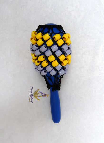 Small Yellow Purple Green Mix Orange Nigeria Shekere A Traditional African Percussion Instrument