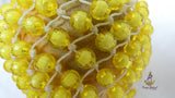 Yellow Nigeria African Shekere A Traditional African Percussion Instrument