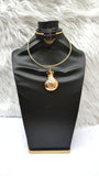 18K Gold Plated Money Bag Pendant Necklace, Dollar Sign Rope Chain Great as Gift