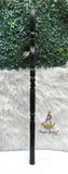 Black Elephant Walking Stick, Carved Ceremonial Cane | African-Inspired Staff Wedding Groom Staff |Ceremonial Walking Cane