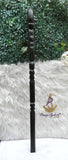 Black Elephant Walking Stick, Carved Ceremonial Cane | African-Inspired Staff Wedding Groom Staff |Ceremonial Walking Cane