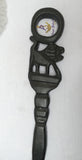 Black Elephant Walking Stick, Carved Ceremonial Cane | African-Inspired Staff Wedding Groom Staff |Ceremonial Walking Cane