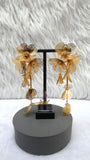Gold Plated Long Detailed Earring Jewellery - Stunning Earrings for Special Occasion