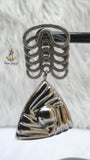 Silver Plated Dangling Statement Earrings| Wedding Jewellery Great as Gift