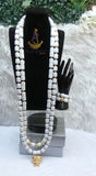 White Brazilian Coral Men Lion Head African Groom Bead necklace bracelet set gold-plated jewellery - weddings, traditional ceremonies