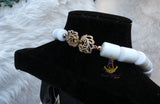 White Brazilian Coral Men Lion Head African Groom Bead necklace bracelet set gold-plated jewellery - weddings, traditional ceremonies
