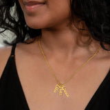 Personalised Gold Necklace for Women Great as Gift ShineOn Fulfillment