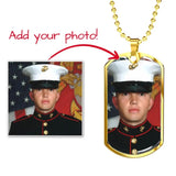 Photo Necklace For Men Great as  Gift