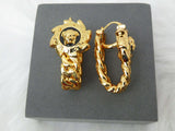 18k Gold Inspired Bold Party Celebrant earring Jewellery UK Dispatch Great as Gift