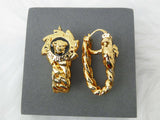 18k Gold Inspired Bold Party Celebrant earring Jewellery UK Dispatch Great as Gift