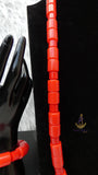 PrestigeApplause African Bead Necklace Set with Red Traditional Cap | Igbo Wedding Jewelry | Luxury Cultural Bridal Set
