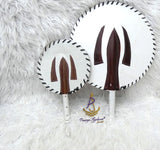 PrestigeApplause Chief father & Son Cultural Attire Groom Handfan Odogwu Igbo handfan Igbo Wedding Africa Nigeria PrestigeApplause Jewels