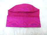 PrestigeApplause Hot Fuchsia Pink Gold Yoruba Fila Hat Royal Embroidery Designs Aso Oke Groom Fila Cap African Nigerian Hat For Men Groom For Wedding Party PrestigeApplause Jewels