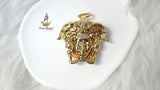 PrestigeApplause Italian Gold Plated Medusa-Inspired Statement Pendant  – Luxury Greek Mythology Jewellery PrestigeApplause Jewels