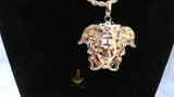 PrestigeApplause Italian Gold Plated Medusa-Inspired Statement Pendant  – Luxury Greek Mythology Jewellery PrestigeApplause Jewels