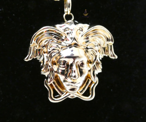 PrestigeApplause Italian Gold Plated Medusa-Inspired Statement Pendant  – Luxury Greek Mythology Jewellery PrestigeApplause Jewels