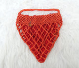 PrestigeApplause Nigerian Edo Delta Igbo Red Orange Coral Beaded Bridal Small Purse Clutch wedding Bridal Party Beaded Igbo Traditional Wear PrestigeApplause Jewels