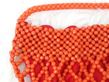 PrestigeApplause Nigerian Edo Delta Igbo Red Orange Coral Beaded Bridal Small Purse Clutch wedding Bridal Party Beaded Igbo Traditional Wear PrestigeApplause Jewels