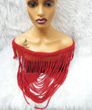 PrestigeApplause Nigerian Edo Delta Red Coral Beaded Bridal Top Blouse wedding Bridal Party Beaded Igbo Traditional Wear PrestigeApplause Jewels