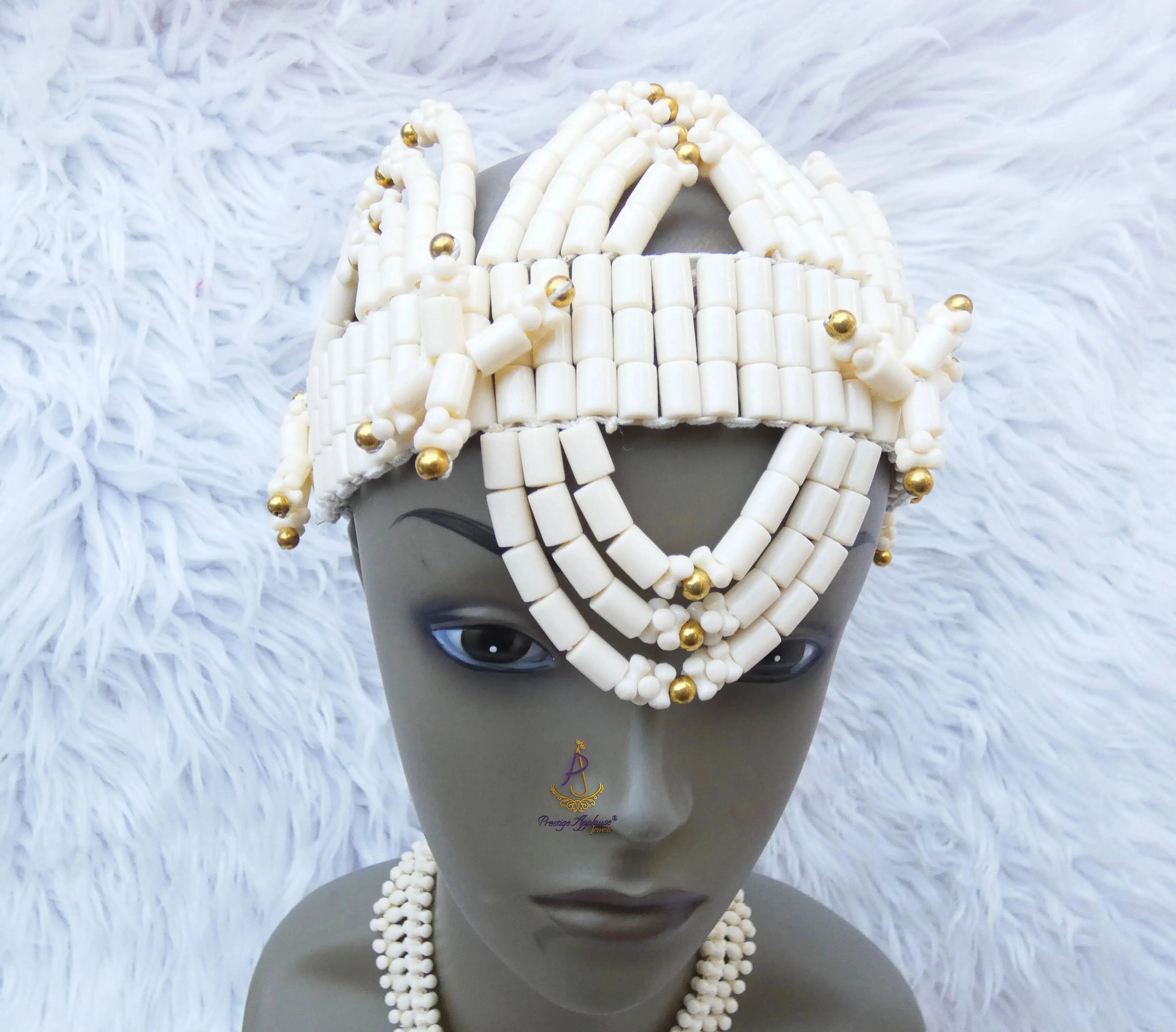 PrestigeApplause Orange White Edo Coral Crown wedding Bridal Party ...