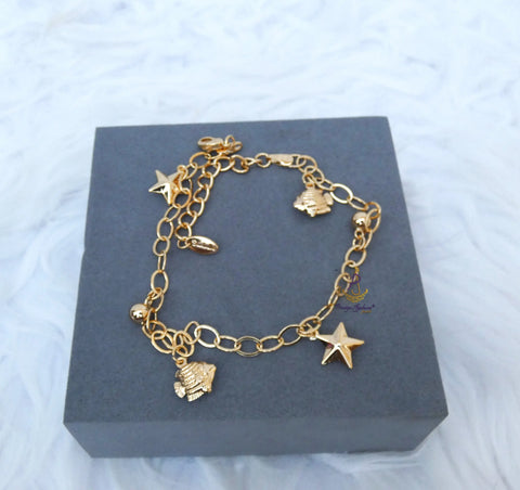 PrestigeApplause Women’s Fashion Charm Bracelet | Elegant Jewelry Gift for Her Bangle Bracelet