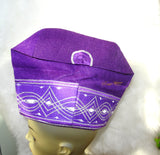 Nigeria Fila Orange Gold Purple Gold Men Aso Oke Groom Fila Cap Hat UK Dispatch