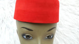 Red Cap Men Igbo Edo Delta for the Royals Igbo Traditional cap for ceremonial Accessories PrestigeApplause Jewels