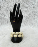 Off White Women's Men Bracelet Groom Celebrant Jewellery For Traditional Ceremonies PrestigeApplause Jewels