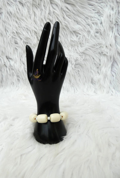 Off White Women's Men Bracelet Groom Celebrant Jewellery For Traditional Ceremonies PrestigeApplause Jewels