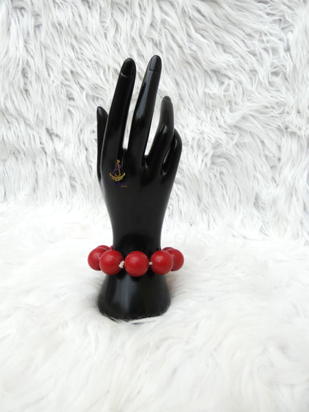 Red Women's Men Bracelet Groom Celebrant Jewellery For Traditional Ceremonies PrestigeApplause Jewels