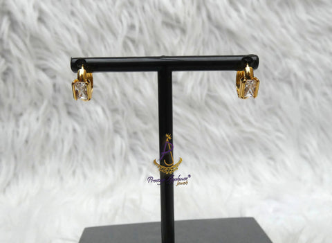 Small Earrings Gold Plated  – Unisex Jewelry for Toddlers, Girls, Boys & Children Great as Gift PrestigeApplause Jewels