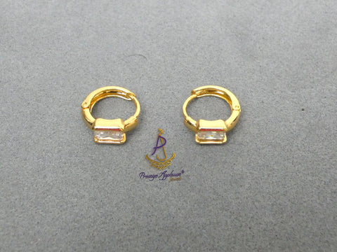 Small Earrings Gold Plated  – Unisex Jewelry for Toddlers, Girls, Boys & Children Great as Gift PrestigeApplause Jewels