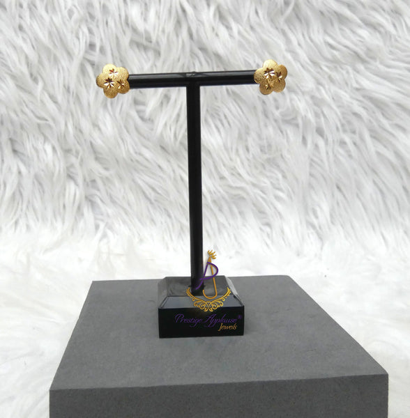 Small Earrings Gold Plated  – Unisex Jewelry for Toddlers, Girls, Boys & Children Great as Gift PrestigeApplause Jewels