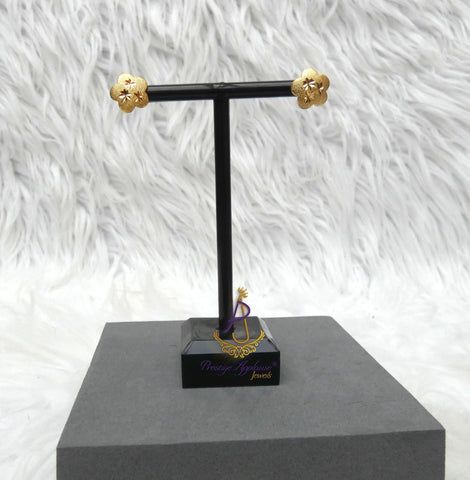 Small Earrings Gold Plated  – Unisex Jewelry for Toddlers, Girls, Boys & Children Great as Gift PrestigeApplause Jewels